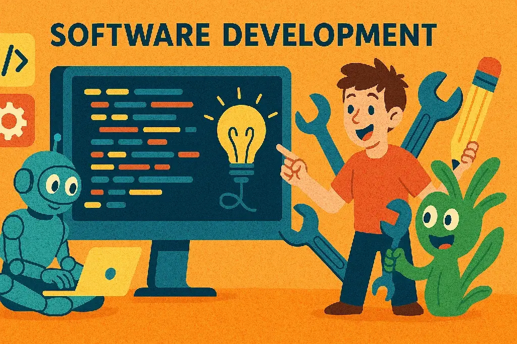 Imagen destacada del artículo: El desarrollo de software web: historia, evolución y pilares del mundo digital actual